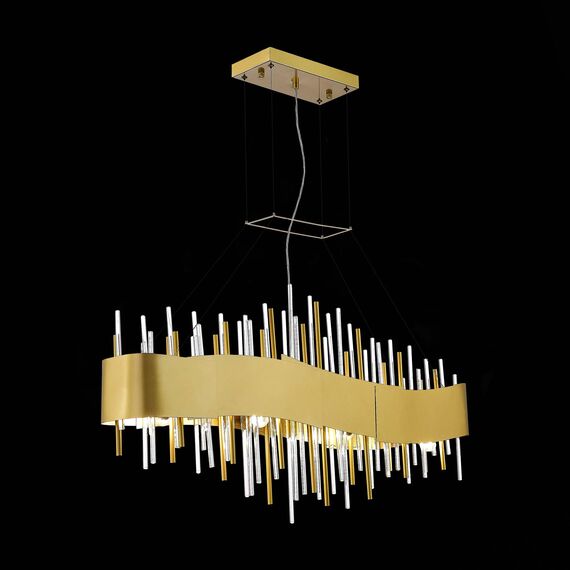 ST LUCE SL1633.213.08 Люстра подвесная ST-Luce Матовое золото/Матовое золото,Прозрачный E14 8*40W, изображение 5