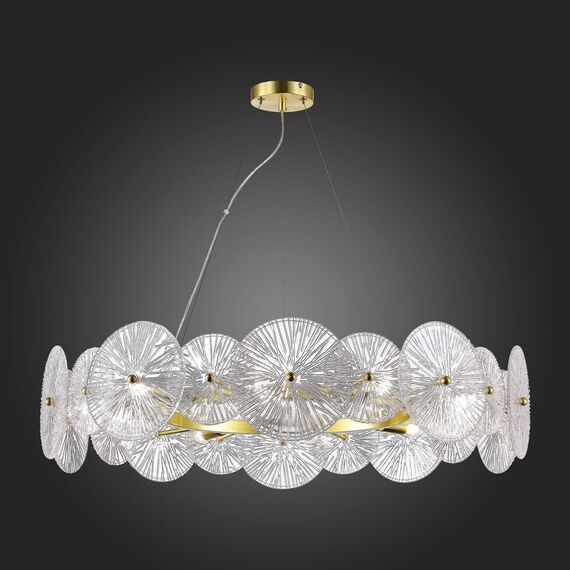 ST LUCE SL1657.203.10 Люстра подвесная ST-Luce Золотистый/Прозрачный E14 10*40W FLERO, изображение 3