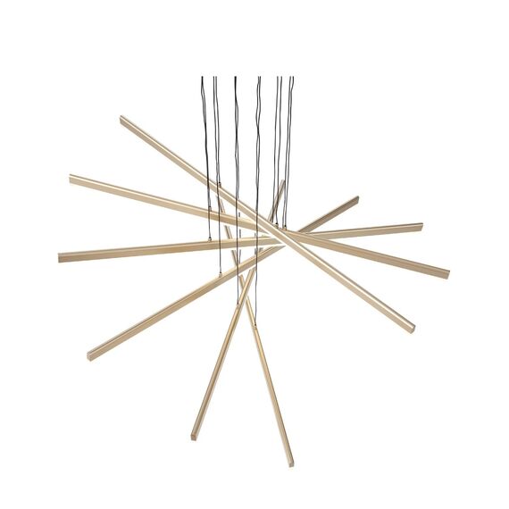 ST LUCE SL394.223.06 Светильник подвесной ST-Luce Матовое золото/Белый LED 6*16,6W 4000K, изображение 5