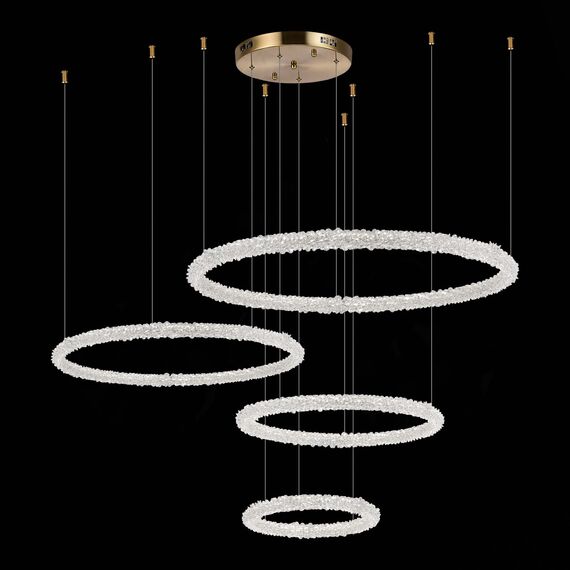 ST LUCE SL6110.203.04 Люстра подвесная ST-Luce Золотистый/Прозрачный LED 4*42W 3000 - 6500K, изображение 5