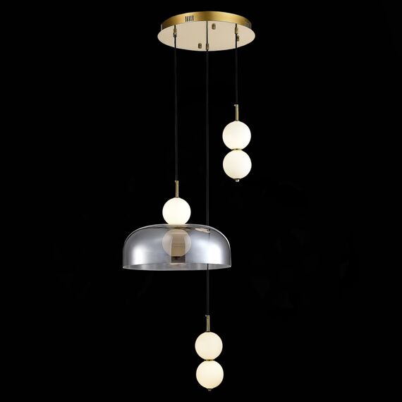 ST LUCE SL6112.203.21 Светильник подвесной ST-Luce Золотистый/Молочно-Белый,Прозрачно-Дымчатый LED 1*21W, изображение 5