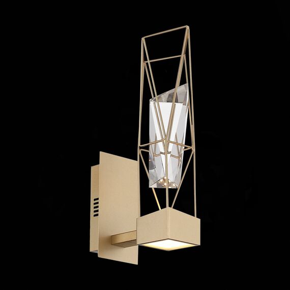 ST LUCE SL815.201.01 Бра ST-Luce Матовое золото/Матовое золото, Прозрачный LED 1*6W 4000K, изображение 5