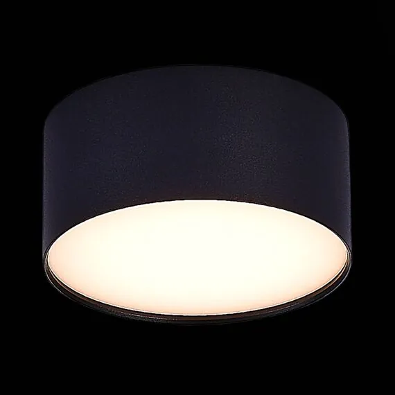 ST LUCE ST606.432.12 Светильник потолочный Черный LED 1*12W 3000K 1 080Lm Ra>85 120° IP20 D120xH55 185-265V, изображение 3