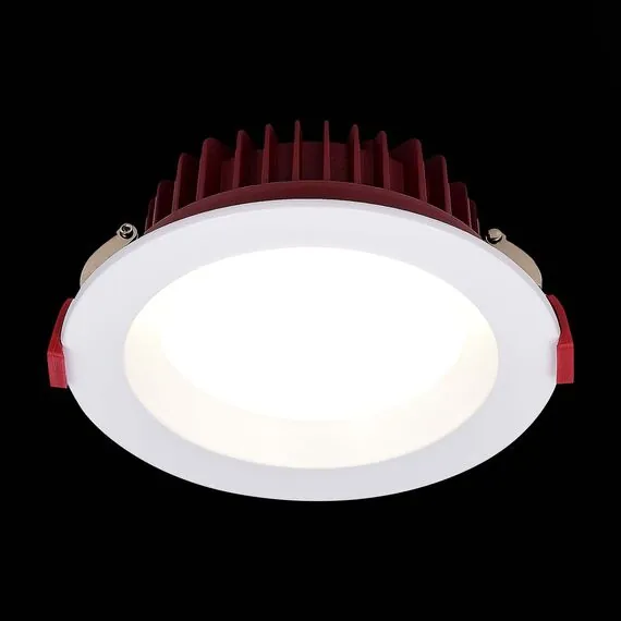 ST LUCE ST752.538.07 Светильник встраиваемый. Белый LED 1*7W 3000K 560Lm Ra80 100° IP44 D115xH47 100-240VV, изображение 4
