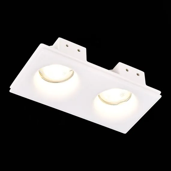 ST LUCE ST254.328.02 Светильник встраиваемый. из гипса Белый GU10 2*50W IP20 L200xW100xH45 180-240V Без ламп, изображение 4