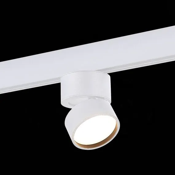 ST LUCE ST809.536.09 Магнитный трековый светильник Белый LED 1*9W 3000K 550Lm Ra>90 120° IP20 D85xH126 48V, изображение 4