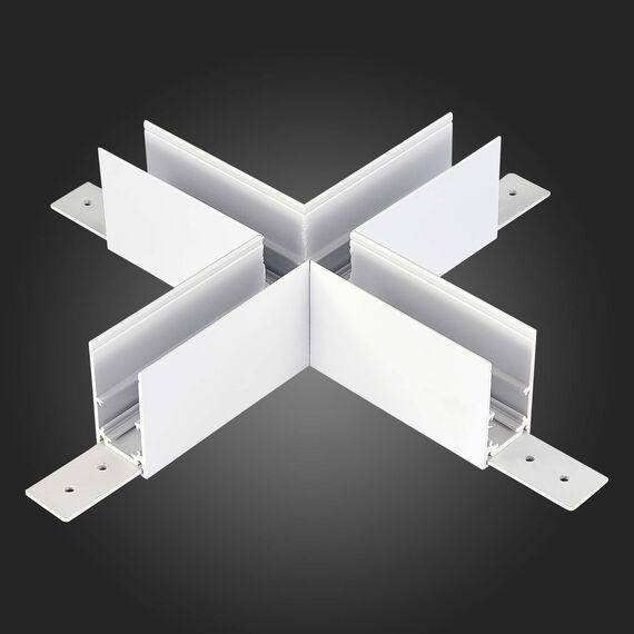 ST LUCE ST007.589.00 Коннектор X-образный для подвесного / накладного магнитного  шинопровода Белый, изображение 5