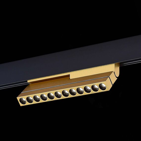 ST LUCE ST805.246.12 Магнитный трековый светильник Золотистый LED 1*12W 4000K 550Lm Ra>90 36° IP20 L220xW22x, изображение 4