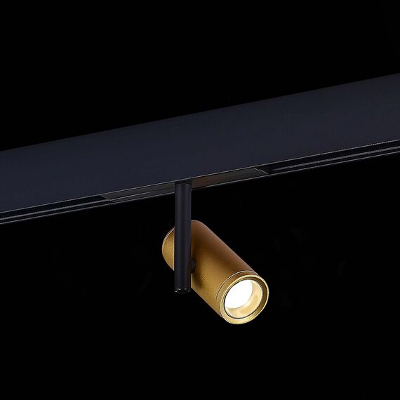 ST LUCE ST808.246.08 Магнитный трековый светильник Золотистый LED 1*8W 4000K 650Lm Ra>90 36° IP20 D42xH135 4, изображение 5