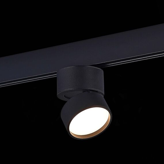 ST LUCE ST809.436.09 Магнитный трековый светильник Черный LED 1*9W 3000K 500Lm Ra>90 120° IP20 D85xH126 48V, изображение 7