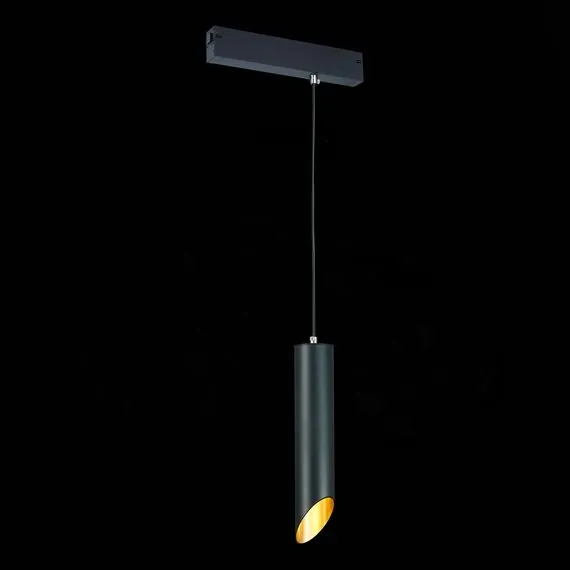 ST LUCE ST508.403.01 Светильник трековый Черный GU10 1*50W  IP20 D60xH300 180-240V Без ламп, изображение 3