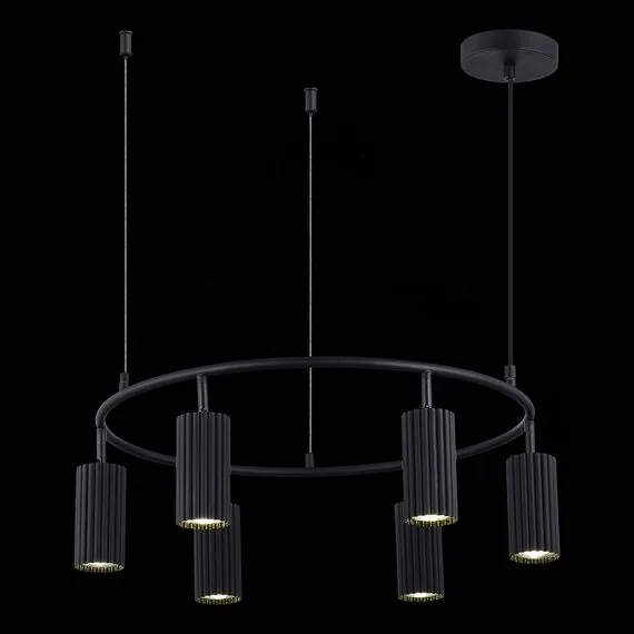 ST LUCE SL1213.403.06 Светильник подвесной ST-Luce Черный/Черный GU10 6*5W 4000K, изображение 6