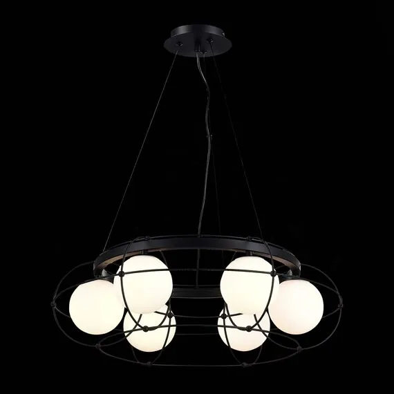 ST LUCE SL1189.403.06 Люстра подвесная ST-Luce Черный/Опал G9 6*5W, изображение 4