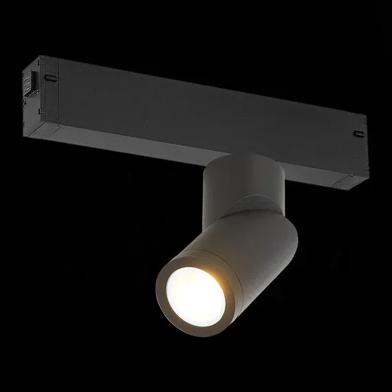 ST LUCE ST506.402.01 Светильник трековый Черный GU10 1*50W  IP20 D60xH190 180-240V Без ламп, изображение 4