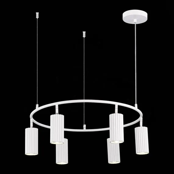 ST LUCE SL1213.503.06 Светильник подвесной ST-Luce Белый/Белый GU10 6*5W 4000K, изображение 7