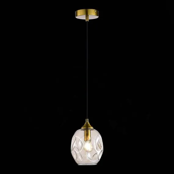 ST LUCE SL1188.303.01 Подвес ST-Luce Латунь/Коньячный E14 1*40W, изображение 5