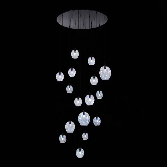 ST LUCE SL1188.403.16 Люстра подвесная ST-Luce Черный/Радужный E14/E27 12+4*40W, изображение 5