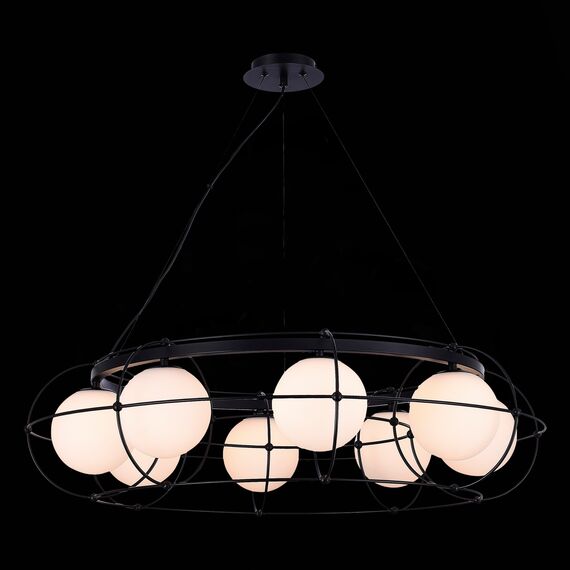 ST LUCE SL1189.403.08 Люстра подвесная ST-Luce Черный/Опал G9 8*5W, изображение 5