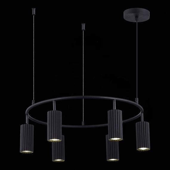 ST LUCE SL1213.403.06 Светильник подвесной ST-Luce Черный/Черный GU10 6*5W 4000K, изображение 5