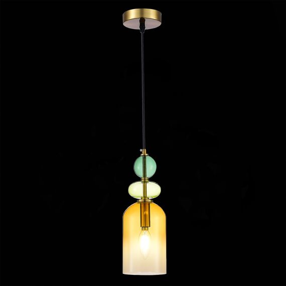 ST LUCE SL2000.213.01 Подвес ST-Luce Золотистый/Янтарный E14 1*40W, изображение 6