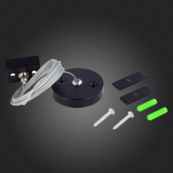 ST LUCE ST030.409.22 Тросовый подвес для трехфазного шинопровода ST-Luce Черный TRACE, изображение 3