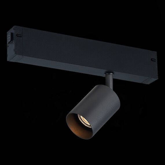 ST LUCE ST505.406.01 Светильник трековый Черный GU10 1*50W  IP20 L82xW70xH172 180-240V Без ламп, изображение 5