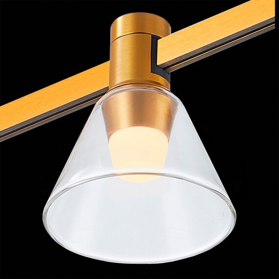 ST LUCE ST814.206.03 Магнитный трековый светильник FARM Золотистый LED 1*3W 3000K 89Lm Ra90 120 IP20 D90xH10, изображение 6