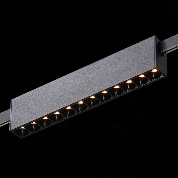 ST LUCE ST816.406.12 Магнитный трековый светильник FARM Черный LED 1*12W 3000K 609Lm Ra90 40 IP20 L232xW24xH, изображение 6