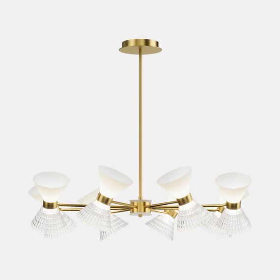 ST LUCE SL2004.303.16 Светильник подвесной ST-Luce латунь/прозрачный, белый, латунь G9 LED 16*5W, изображение 2