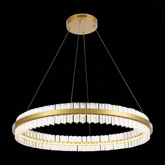 ST LUCE SL383.223.01 Светильник подвесной ST-Luce Матовое золото/Прозрачный LED 1*60W 3000K, изображение 4