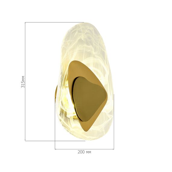 ST LUCE SL6123.301.01 Светильник настенный ST-Luce Латунь/Прозрачно-белый LED 1*7W 4000K, изображение 6