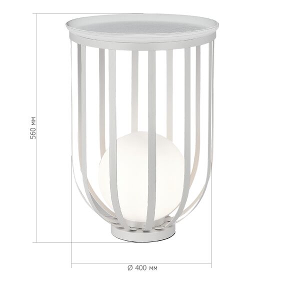 ST LUCE SL6129.504.01 Светильник настольный ST-Luce Белый/Белый E27 1*60W, изображение 13