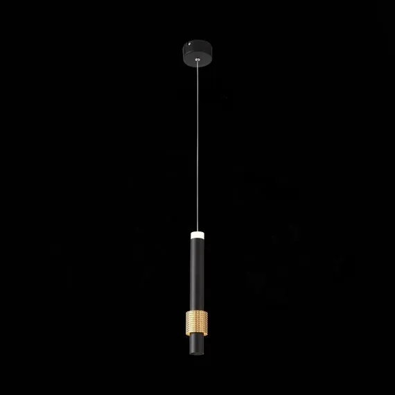 ST LUCE SL1591.403.01 Светильник подвесной ST-Luce Черный, Анодированный золотой/Черный LED 1*6W 3000K, изображение 5