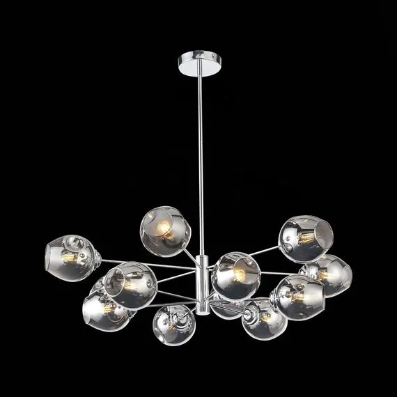 ST LUCE SL1500.103.12 Светильник подвесной ST-Luce Хром/Дымчатый E14 12*40W, изображение 4