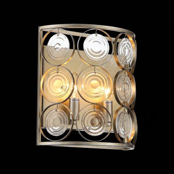 ST LUCE SL1105.201.02 Светильник настенный ST-Luce Золотистый с патиной/Золотистый, Прозрачный E14 2*60W, изображение 5