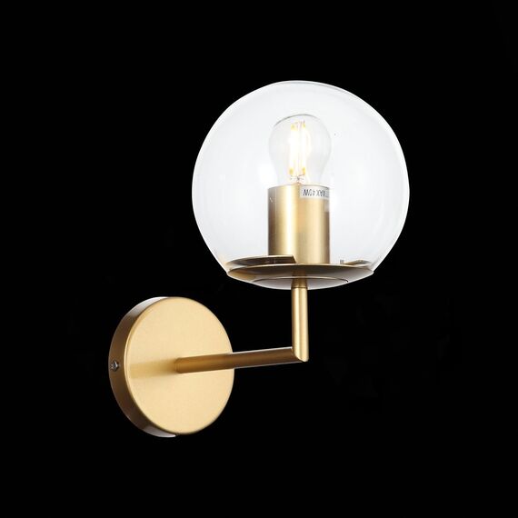 ST LUCE SL1150.201.01 Светильник настенный ST-Luce Матовое золото/Прозрачный E27 1*40W, изображение 5
