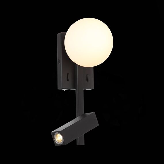 ST LUCE SL1581.401.02 Светильник настенный ST-Luce Черный/Белый LED 2*1+4W 3200K, изображение 5