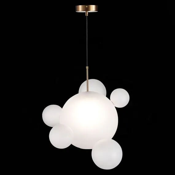 ST LUCE SL1133.513.01 Светильник подвесной ST-Luce Латунь/Белый E27 1*60W, изображение 3