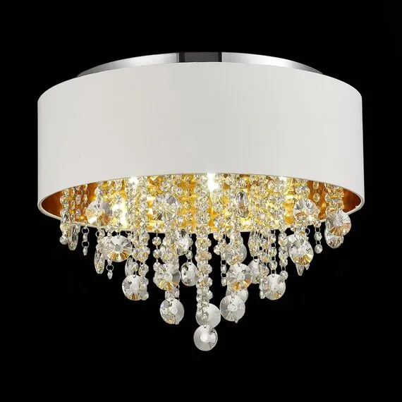 ST LUCE SL1350.502.06 Светильник потолочный ST-Luce Хром/Белый, Золотистый, Прозрачный E14 6*40W, изображение 6