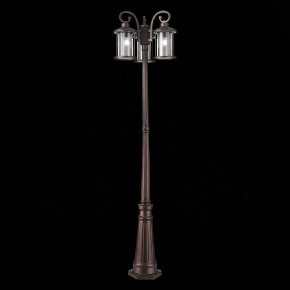 ST LUCE SL080.425.03 Светильник уличный наземный ST-Luce Темный кофе/Прозрачный, Темный кофе E27 3*100W, изображение 6