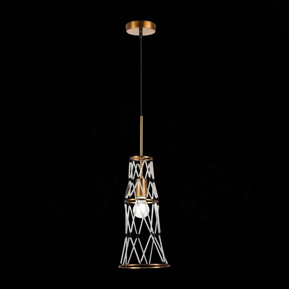 ST LUCE SL1016.203.01 Светильник подвесной ST-Luce Золотистый/Золотистый, Прозрачный E27 1*60W, изображение 5