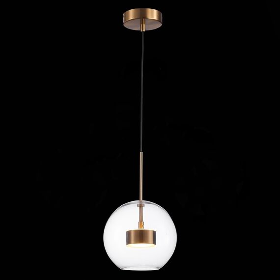 ST LUCE SL1133.233.01 Светильник подвесной ST-Luce Латунь/Прозрачный LED 1*14W 3000K, изображение 4