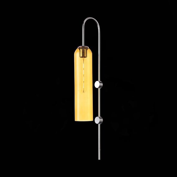 ST LUCE SL1145.191.01 Светильник настенный ST-Luce Хром/Янтарный E27 1*60W, изображение 5