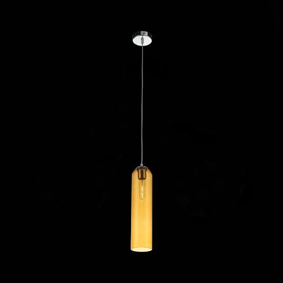 ST LUCE SL1145.193.01 Светильник подвесной ST-Luce Хром/Янтарный E27 1*60W, изображение 5