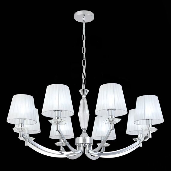 ST LUCE SL1756.103.08 Светильник подвесной ST-Luce Хром/Светло-серый E14 8*40W, изображение 5