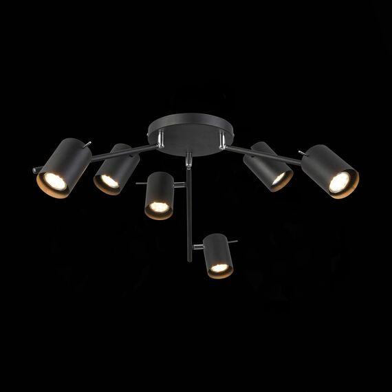 ST LUCE SL597.402.06 Светильник потолочный ST-Luce Черный/Черный GU10 6*7W, изображение 4