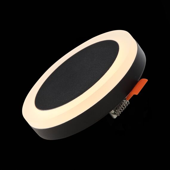 ST LUCE ST104.402.06 Светильник встраиваемый Черный LED 1*6W 3000K 468Lm Ra>80 120° IP20 D110xH20 170-240V, изображение 6