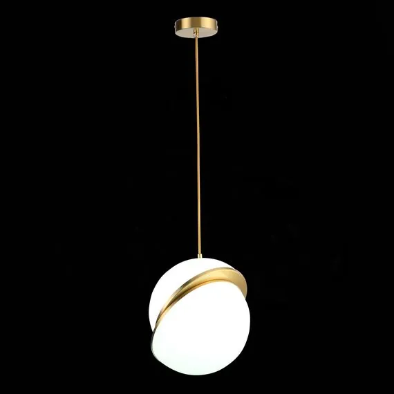 ST LUCE SL1164.313.01 Светильник подвесной ST-Luce Латунь/Белый E27 1*60W, изображение 4