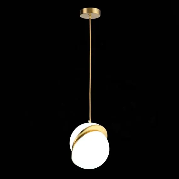 ST LUCE SL1164.303.01 Светильник подвесной ST-Luce Латунь/Белый E27 1*60W, изображение 5