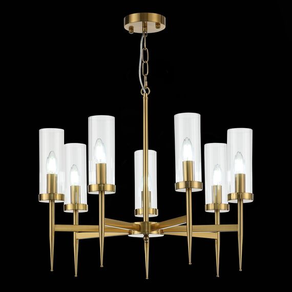 ST LUCE SL1159.303.07 Люстра подвесная ST-Luce Латунь/Латунь, Прозрачный E14 7*60W, изображение 13